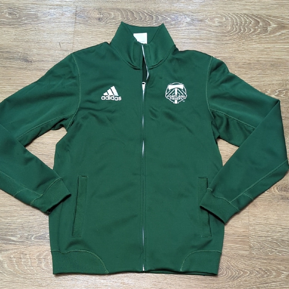 adidas Dark Green Portland Timbers Zip-Up Track Jacket